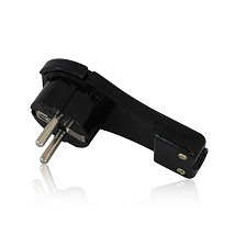 Utikac suko pljosnati ugaoni 16A crna