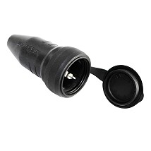 Natikac suko gumeni 16A 250V  (kuplung) sa poklopcem IP44