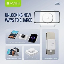 Bavin bežični punjač 3u1 Magnetic bela - PC962