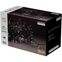 LED 700 Bozicne Mikro LED lampice IP44 14m 3000K 220V