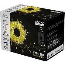 Spoljne novogodisnje lampice IP44 400LED WW 6.7m Gold