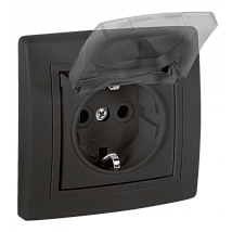 PRESTIGE Priklj. dvop. s plast telom i poklop. Crna Soft