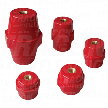 Potporni izolator crvenaH=51mm. M10