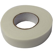 Dvostrano lepljiva penasta traka 1x19mm 5m bela