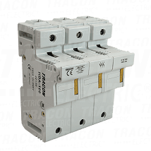 Cilindricno postolje osiguraca 100A. 22x58mm Un=230V/400V 3P