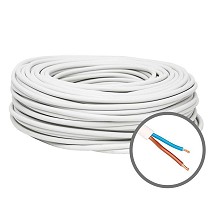 (MV) PP/L 2X0.75 bela licnasti (H03VV-F)