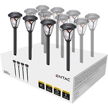 Bastenska lampa solarna 40cm IP44 Plasticna PAK-12