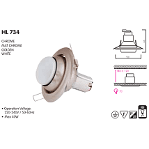 HL734 Spot lampa matchrom ugradni R50 E14