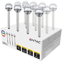 Bastenska lampa solarna 40cm IP44 Celik RGB+W Staklo PAK-12