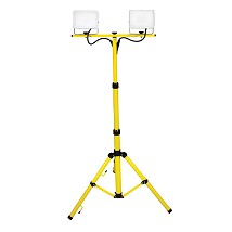 LED reflektor na stativu 2x30W 6500K IP44 crno/zuta 2x3200lm