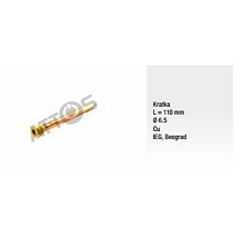 Sonda bojlera kratka L-110mm fi6.5mm bakar IEG