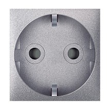 Prikljucnica dvopolna nerastavna EXP sa zastitom 2M. silver