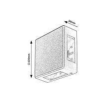 SPOLJNA ZIDNA LAMPA LED 6W LIPPA 7318 RABALUX