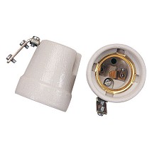 GRLA Grlo porcelan sa metalnim drzacem E27 250V