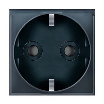 Prikljucnica dvop. nerastavnaEXP sa pokl. i zastit. 2M. crn