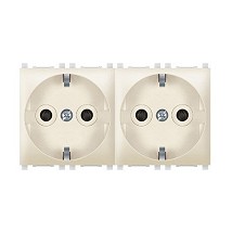 Sklop 2 priklj. dvop. nerastavne EXP 2x2M - premosteno. krem