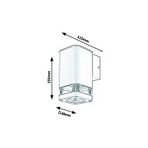 SPOLJNA ZIDNA LAMPA 1XGU10 SINTRA 7957 RABALUX