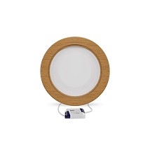Panel LED 18W 4000K nadgradni krug dezen drvo neutralno
