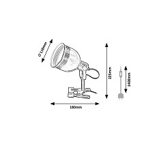 STONA LAMPA SA STIPALJKOM 1XE14 FLINT 3093 RABALUX