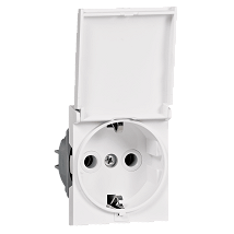 MODE uticnica dvopolna sa belim poklopcem 16A 2M 653.00 beli