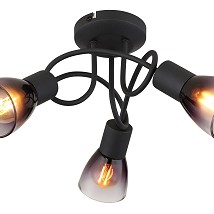 PLAFONJERA 3XE14 SATELLA GLOBO