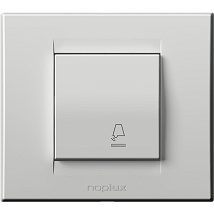 PR Classic Taster sklopka za zvono s lokatorom 10A 250V bela