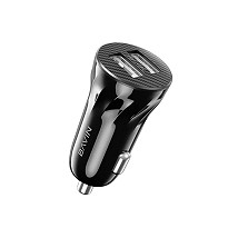 BAVIN AUTO PUNJAČ 2XUSB + KABL TYPE-C PC979 CRNA