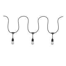 SPOLJNA RASVETA ZA DVORISTE CRNA 10XE27 10M IP65 GARLAND SPECTRUM