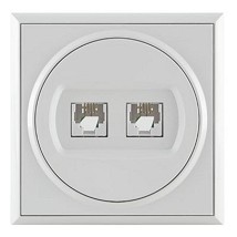 P+ Telefonska prikjucnica RJ12 6/4 sa dva modula 623K