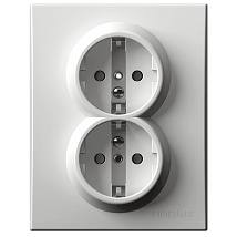 PR Classic Dupla priklj. dvopo lna plast.jez.16A 250V NOP404N