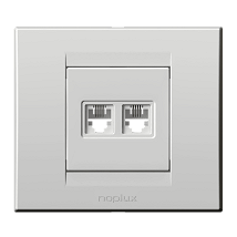 PR Classic Telefonska priklj. dupla RJ11 6/4 bela