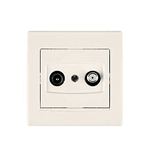 Aya: Prikljucnica TV/R zavrsna1db krem AYA3300323