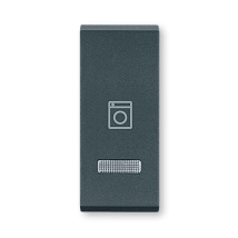 Taster 1M oznakom ves masine i indacijom antracit 65427.A