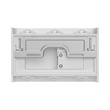 SPOLJNA ZIDNA LED LAMPA 6X1W 3IN1 BELA BRAYTRON