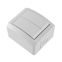 SETQ Serijska sklopka 10AX/250V bela bezvij. veza