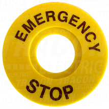 Ploca prinudnog zaustavljanjaEMERGENCY STOPd=60mm h=2mm