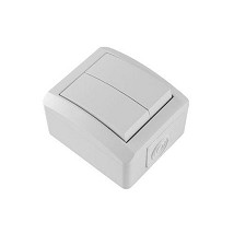 SETQ Serijska sklopka 10AX/250V bela vij. veza