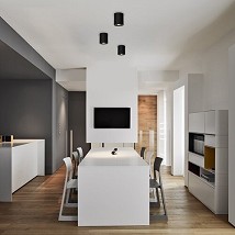 NADGRADNA ROZETNA KRUG 1XGU10 CRNA KOBALD 2047 RABALUX