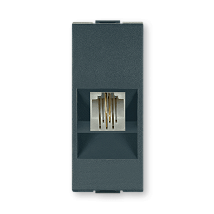 MODE Priklj.telef. RJ 12 6/2 1M antracit