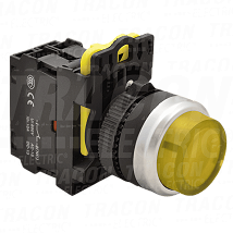 Svetleci istaknuti taster zuto1×NO. 5A/230V AC-15. IP65. LED