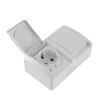 SETQ Dvostruka prik. 16A/250V hor. bela