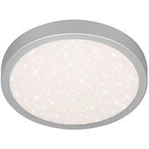 LED plafonjera Oyster Pandora V2 zvezdice srebrna 15W 4000K