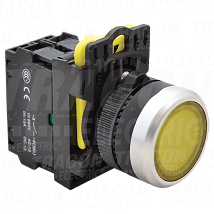 Svetleca taster zuto1×NO. 5A/230V AC-15. IP65. LED 230V AC/D