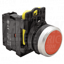 Jednostavni taster crveno1×NC. 5A/230V AC-15. IP65