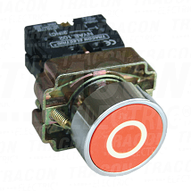 Taster sa oznaka mont.na met.plocucrvena belo 01×NC. 4222