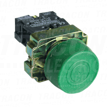 Taster sa gum.kapom montiranena metalnu plocu zelena1×NO. 3