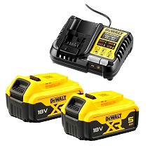DeWalt DCB1104P2 Set punjač + baterija 2x5.0Ah, XR 18V