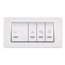 MODE Sklop.za kup.sa ind. 2x10/2x16A 250V horiz.5M