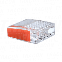 Bezvijcana spojnica vodova providna/narandzasta3×0.5-2.5mm2.