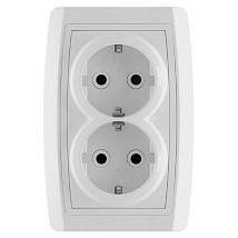 STATUS Dvostruka prikjucnica 16A/250V plastika